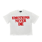 MIXED EMOTION Red ‘End’ Rhinestone Tee