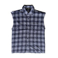 Essense Navy Sleeveless Flannel