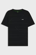 Hugo Boss Cotton-jersey T-shirt with melange print