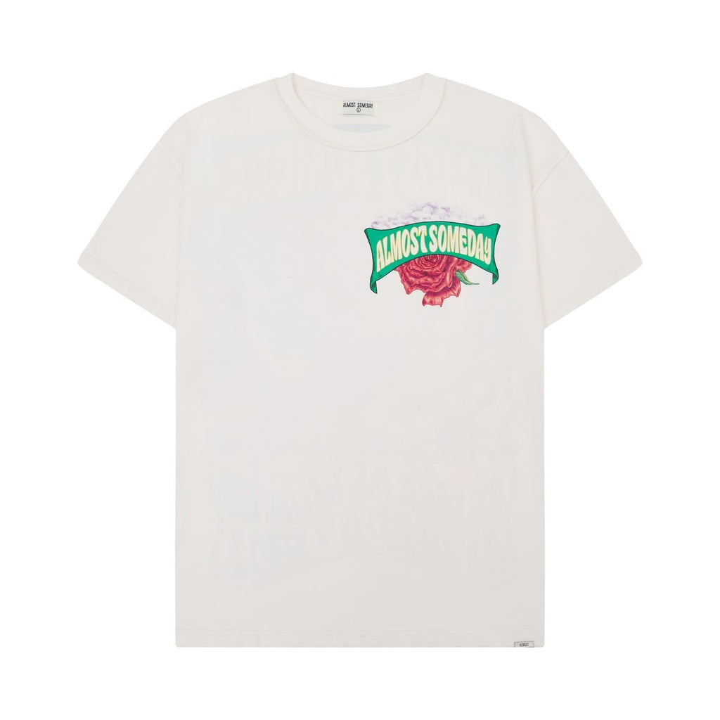 ALMOST SOMEDAY WHT HOLYROSE TEE