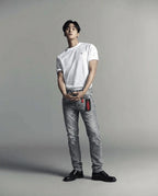 Anom 360 Light Grey Wash Skinny Jeans