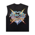ALMOST SOMEDAY BLACK SHOWTIME CUT OFF TEE