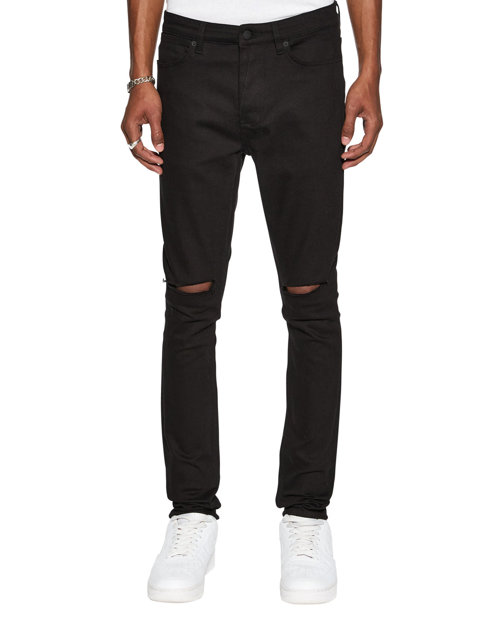 K SUBI VAN WINKLE ACE BLACK SLICE JEANS
