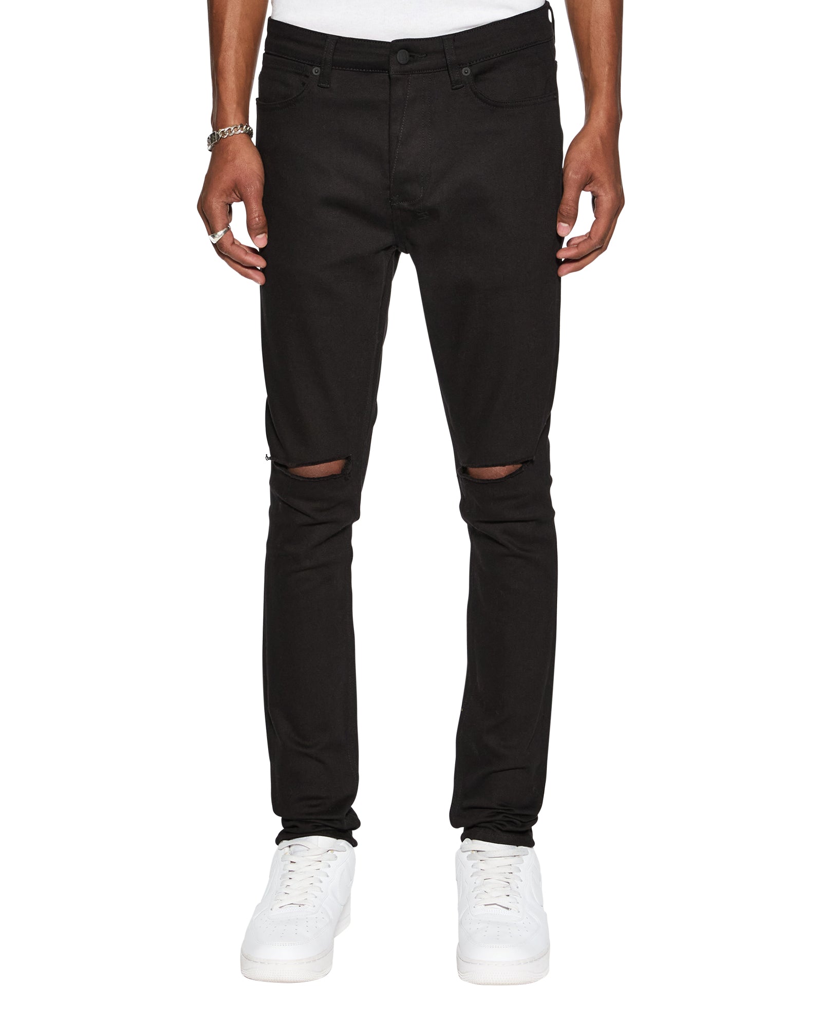 K SUBI VAN WINKLE ACE BLACK SLICE JEANS