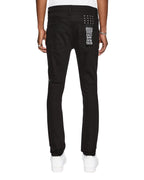K SUBI VAN WINKLE ACE BLACK SLICE JEANS