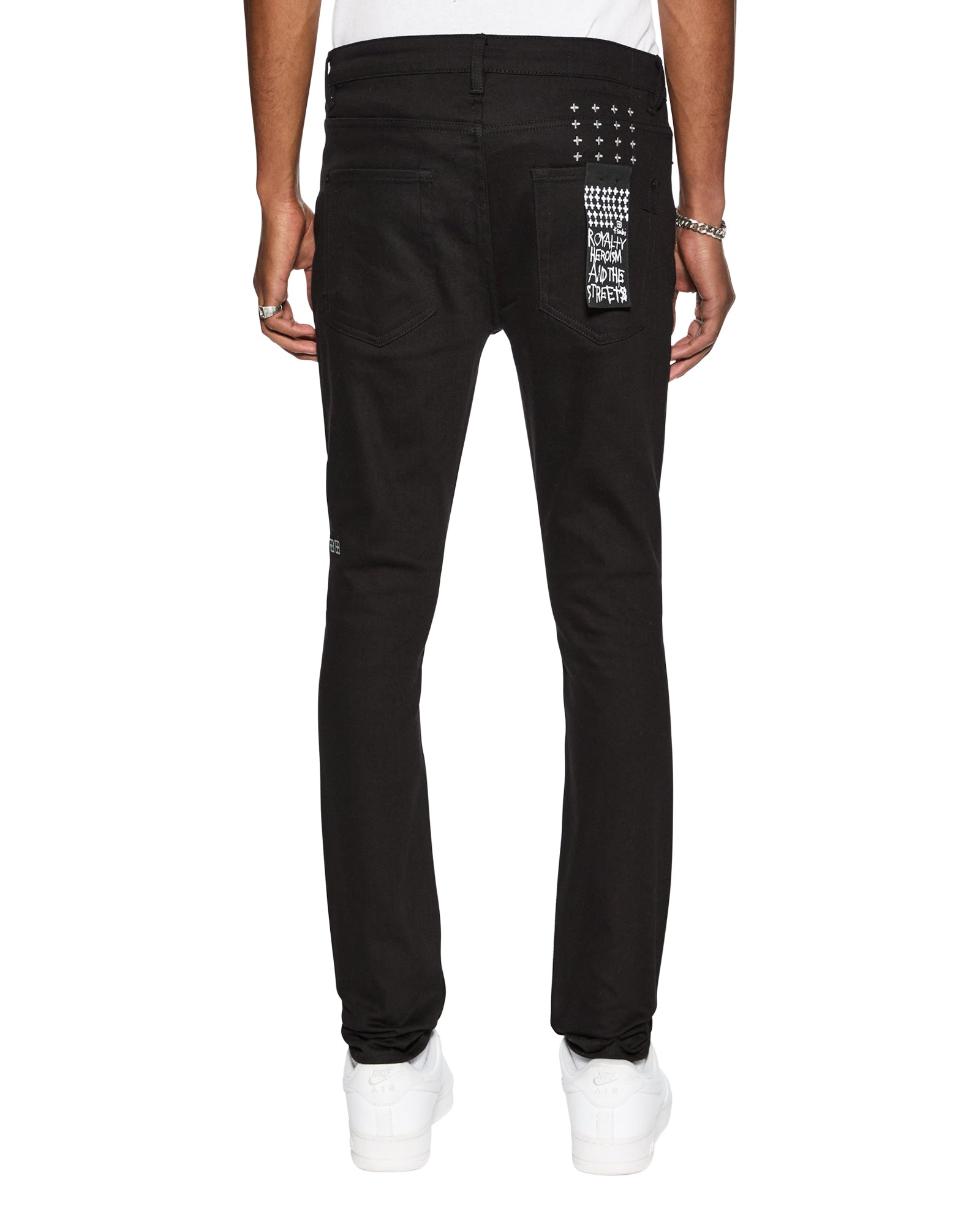 K SUBI VAN WINKLE ACE BLACK SLICE JEANS