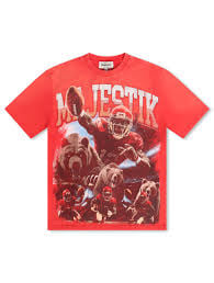 MAJESTIK FOOTBALL BEAR TEE