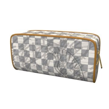 SPRAYGROUND GRAFF EMBOSSED CREAM CHECK POUCH (B8987)