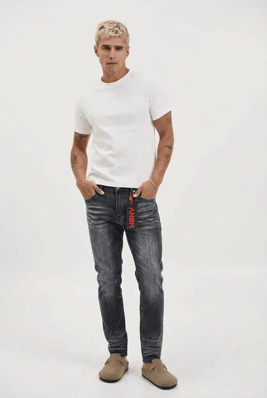 Anom 360 Black Wash Skinny Jeans
