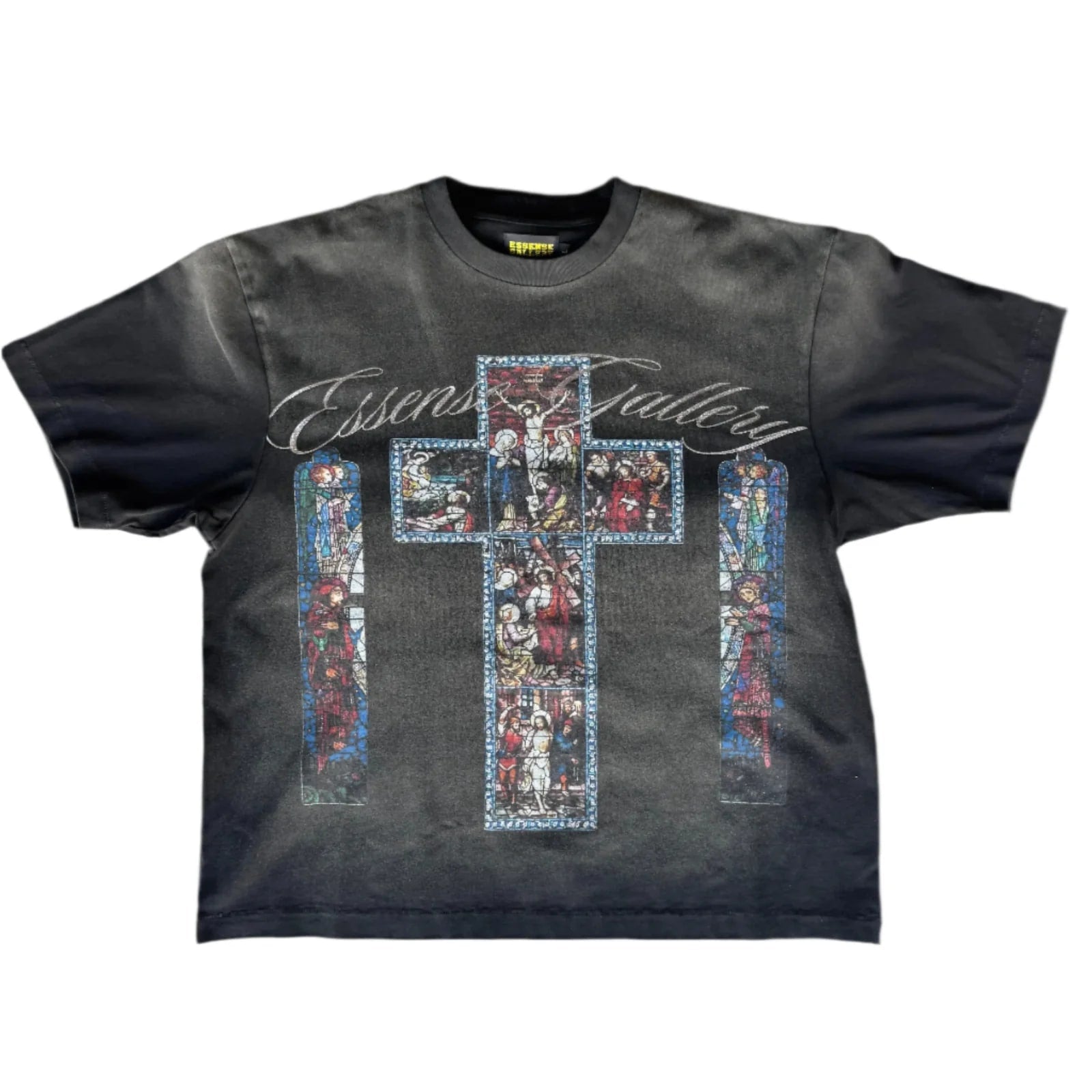 Essense Black Washed Sacred Glass Tee