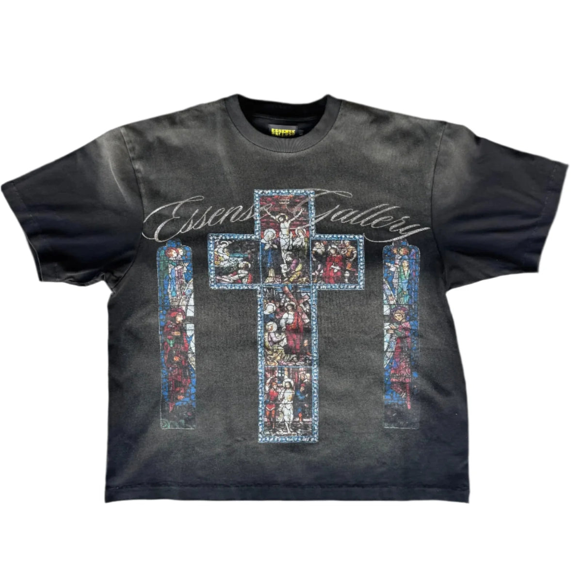 Essense Black Washed Sacred Glass Tee