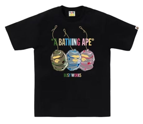 BAPE WATER YOYO APE HEAD BLACK TEE