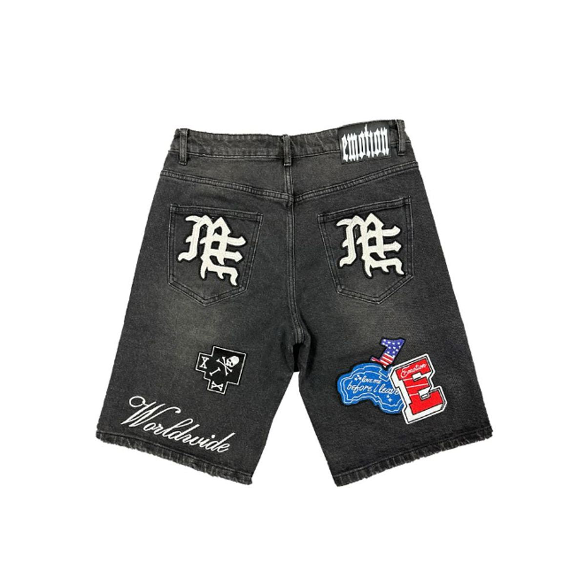 Mixed Emotions 'Danger' Patch Shorts