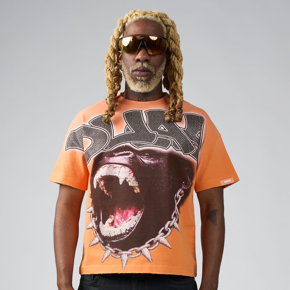 DUAA CHAINLINK ORANGE T-SHIRT