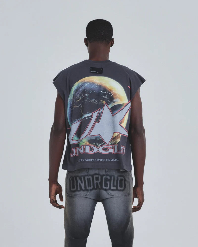 Undergold Holy State Neo Terra Sleeveless Tshirt Vintage Gray