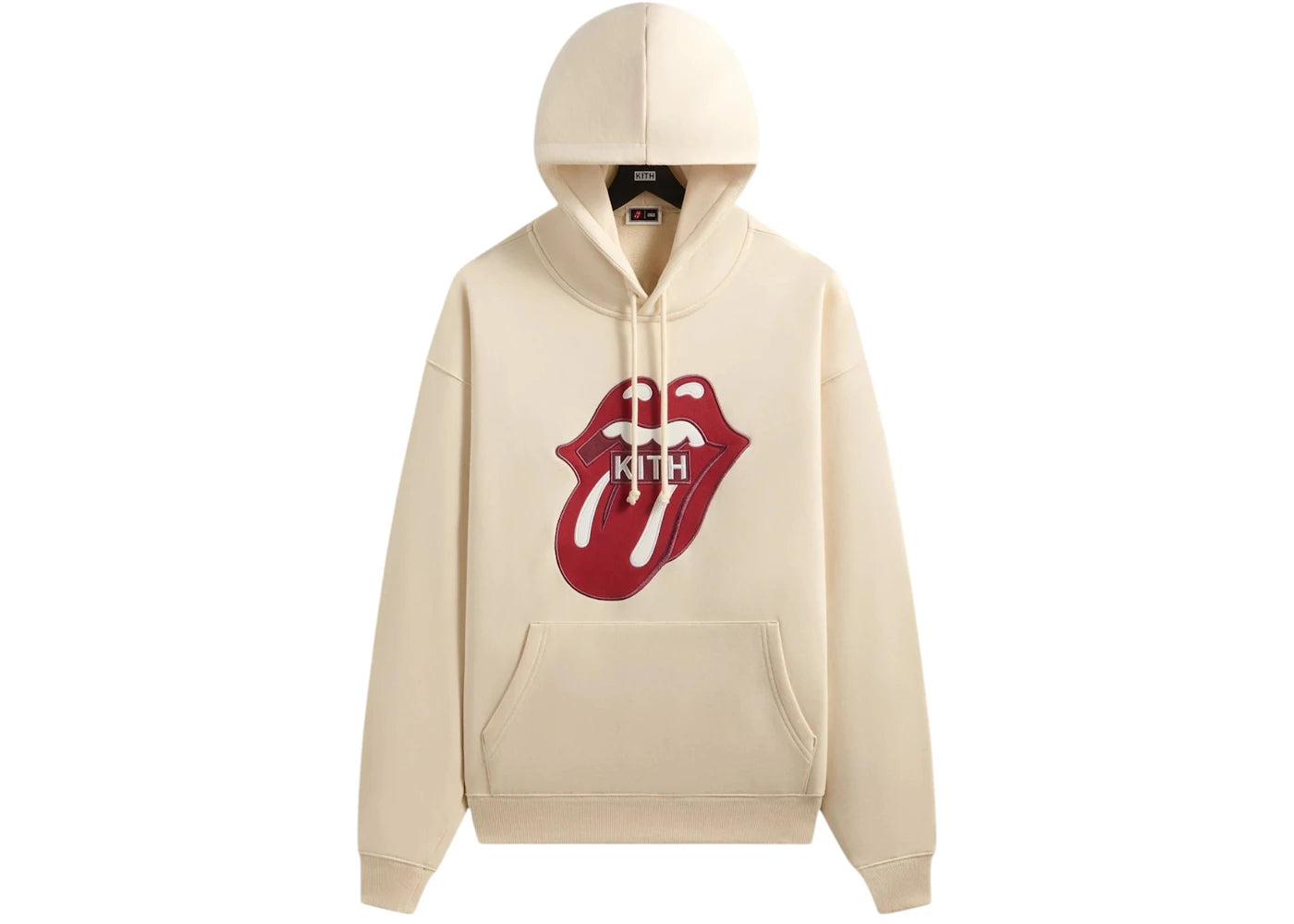 Kith x The Rolling Stones Classic Logo Nelson Hoodie Muslin
