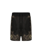 Aurum Black Bandana Shorts
