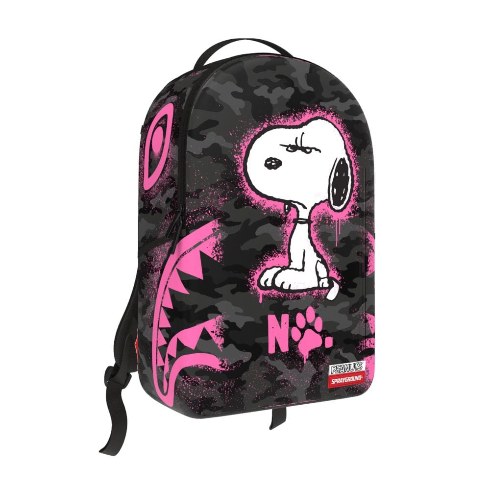 SPRAGROUND SNOOPY PINK STENCIL BACKPACK (B8781)