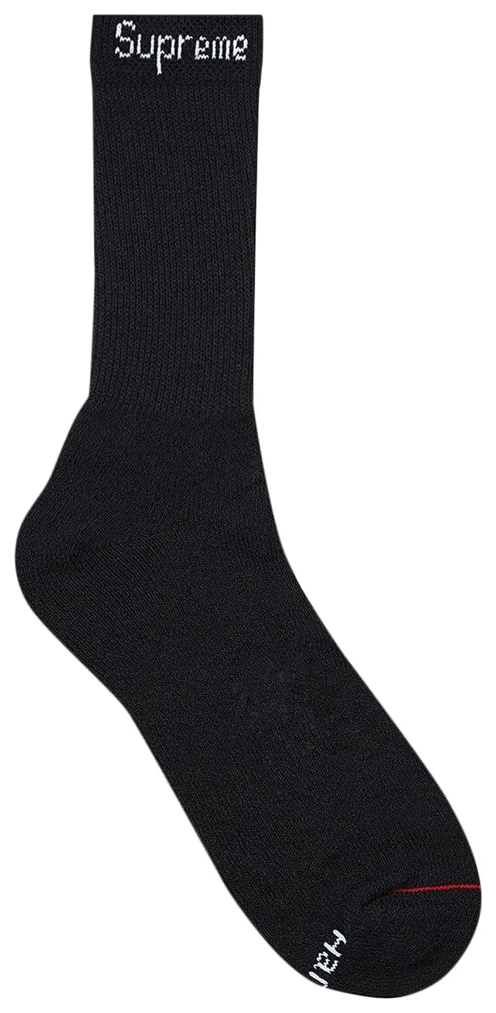 Supreme Black Socks Individual