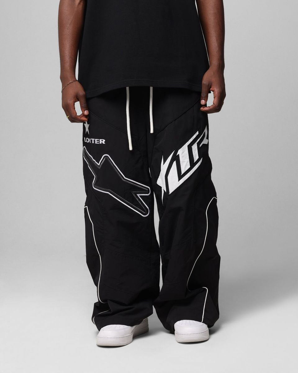 Loiter Motocross Parachute Black Pants