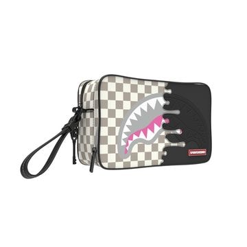 SPRAYGROUND CREAM CHECK SIDE DRIP TOILETRY BRICK (B8918)