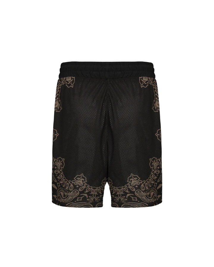 Aurum Black Bandana Shorts
