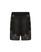 Aurum Black Bandana Shorts