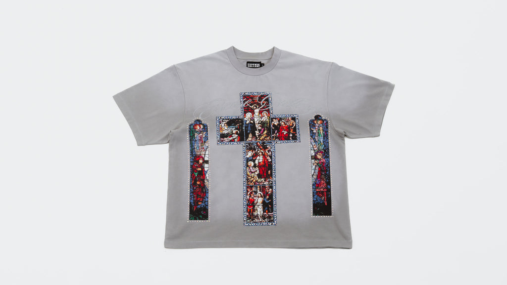 Essense Gray Sacred Glass Tee